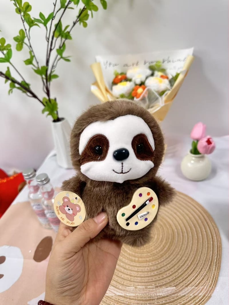 Плюшено мече играчка – къс плюш, пълнеж PP памук, мултифункционална висулка за чанта, персонализирани пробни образци