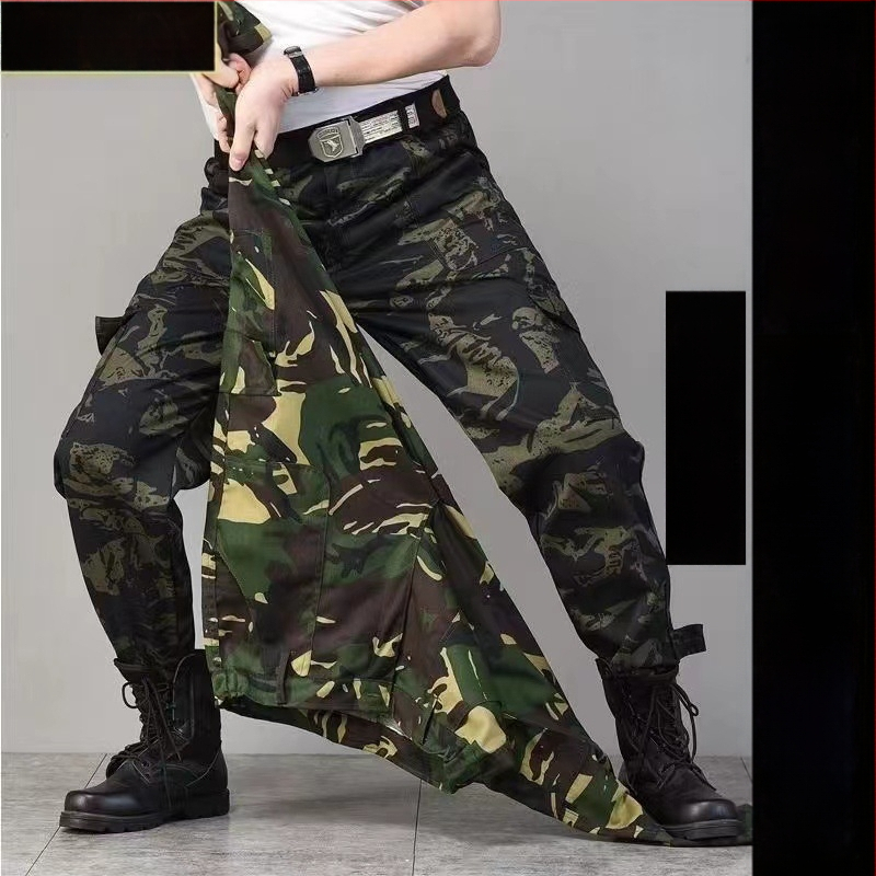 Muške kamuflažne radne hlače za vanjsku upotrebu, otporne na habanje i prljavštinu, slobodan kroj, za gradilište