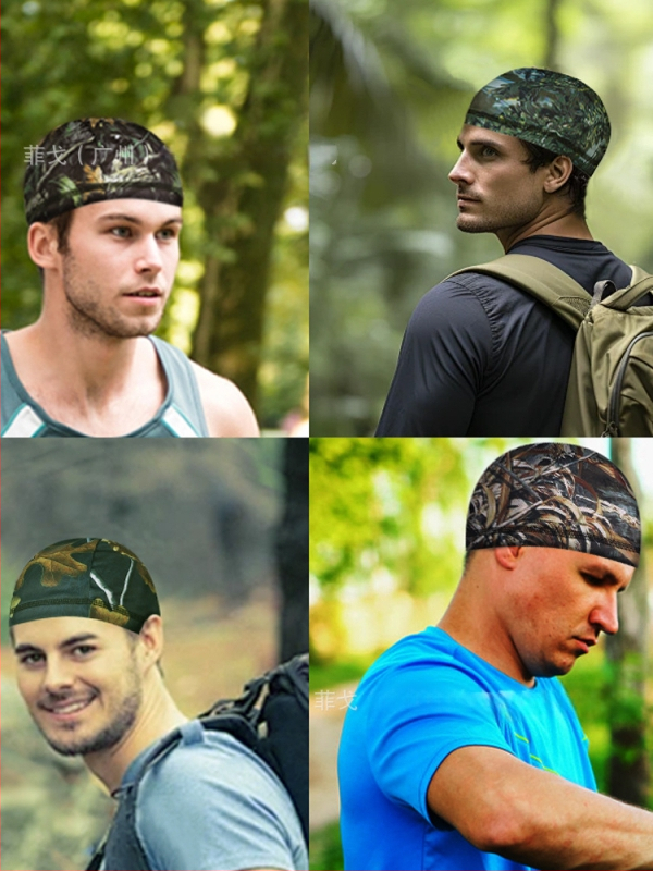 Αθλητικό καπέλο-headscarf με καμουφλάζ, πολυεστέρας, unisex, ενήλικες, υπαίθριες δραστηριότητες