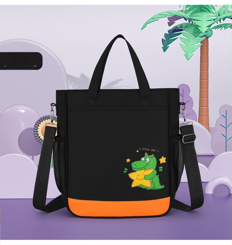 Училищна чанта с карикатурен животински принт, Oxford плат, капацитет до 20 л, цип за отваряне