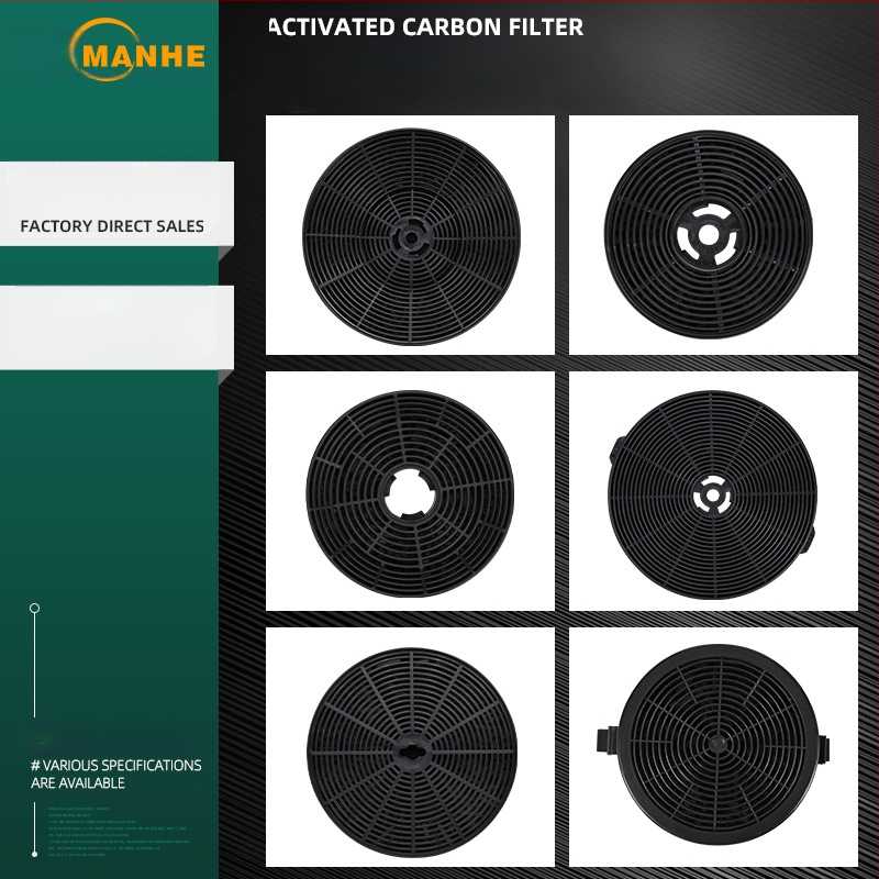 Manhe филтър с активен въглен за кухненски аспиратор, модел Activated carbon, повърхностен монтаж
