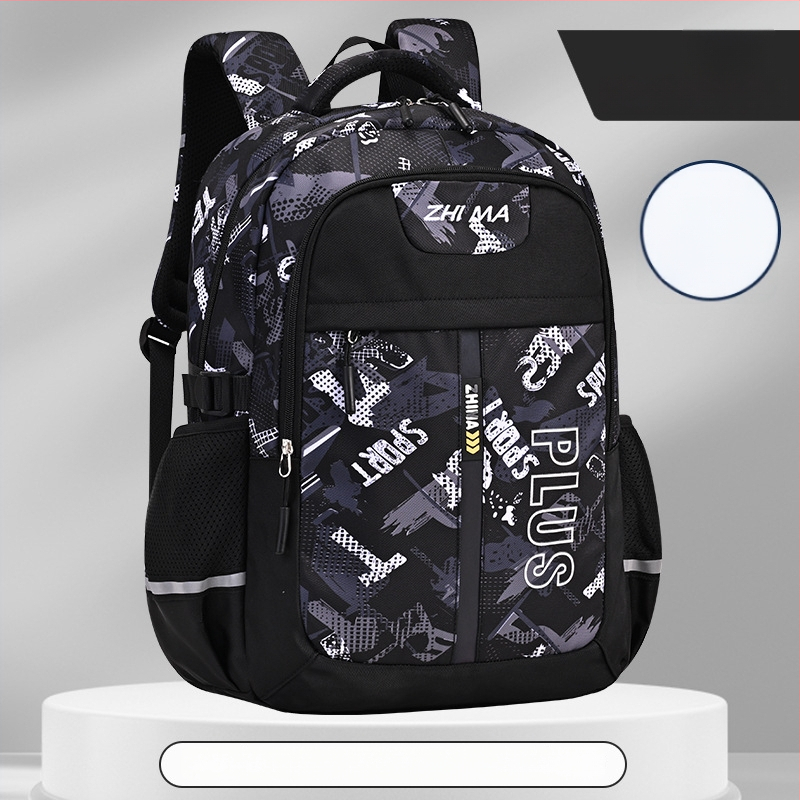 Sesame Baby училищен ранец, унисекс, ултралек полиестер, за ученици 1–9 клас, защита на гръбнака, дишащ дизайн, рефлекторни елементи за нощна безопасност, ремъци с въздушна възглавница