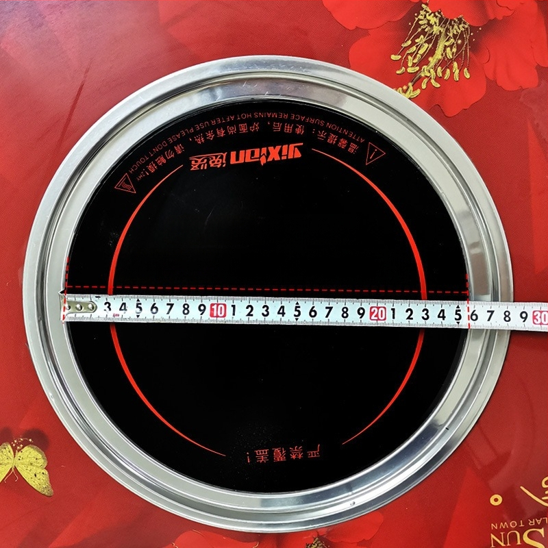 Стъклен панел за нагряване за индукционен котлон – кръгла форма, микро-кристална плоча, аксесоар за електрическа керамична плита