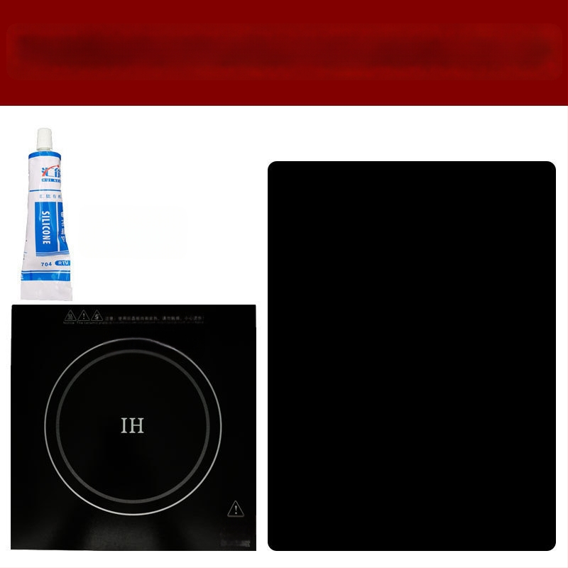 Стъклен панел за нагряване за индукционен котлон – кръгла форма, микро-кристална плоча, аксесоар за електрическа керамична плита