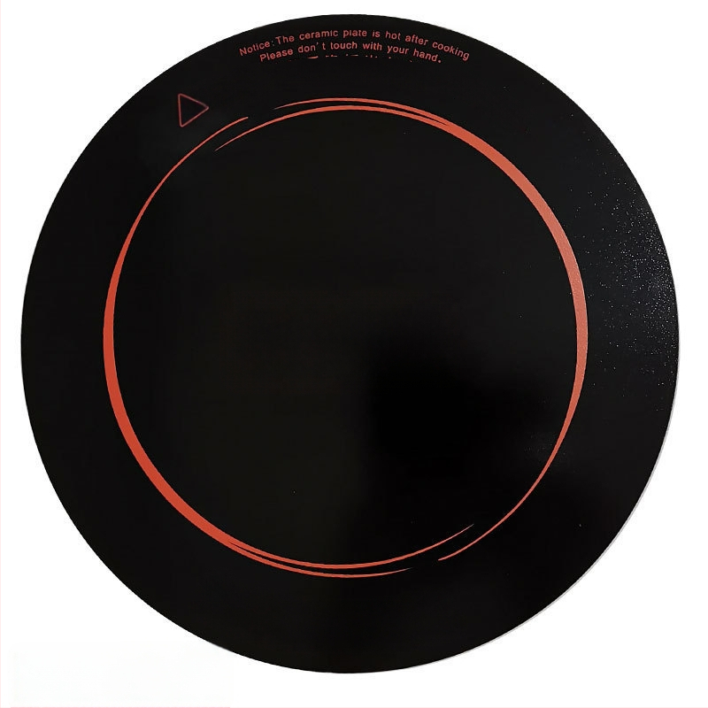 Стъклен панел за нагряване за индукционен котлон – кръгла форма, микро-кристална плоча, аксесоар за електрическа керамична плита