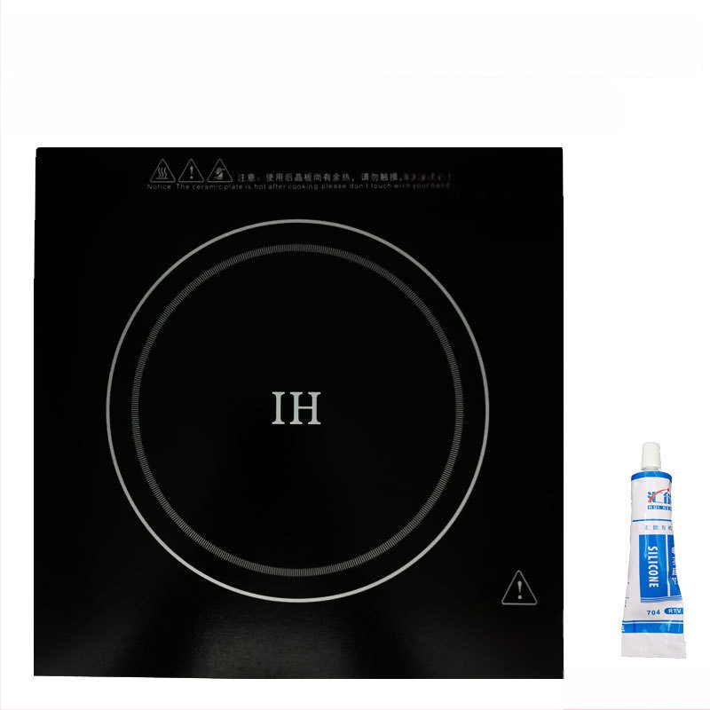 Стъклен панел за нагряване за индукционен котлон – кръгла форма, микро-кристална плоча, аксесоар за електрическа керамична плита