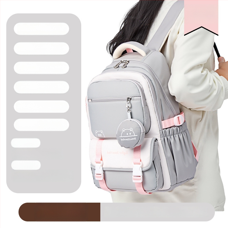 Раница за ученици: оксфорд плат, дишаща и водоустойчива, супер лека и издръжлива, разширяем капацитет, презрамки с въздушни подплънки