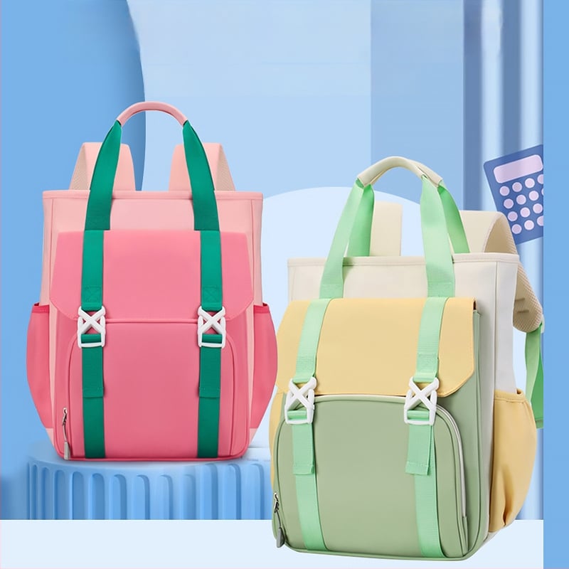 Раница за основно училище – лека, дишаща, водоустойчива, презрамки с въздушна поддръжка, блоков модел