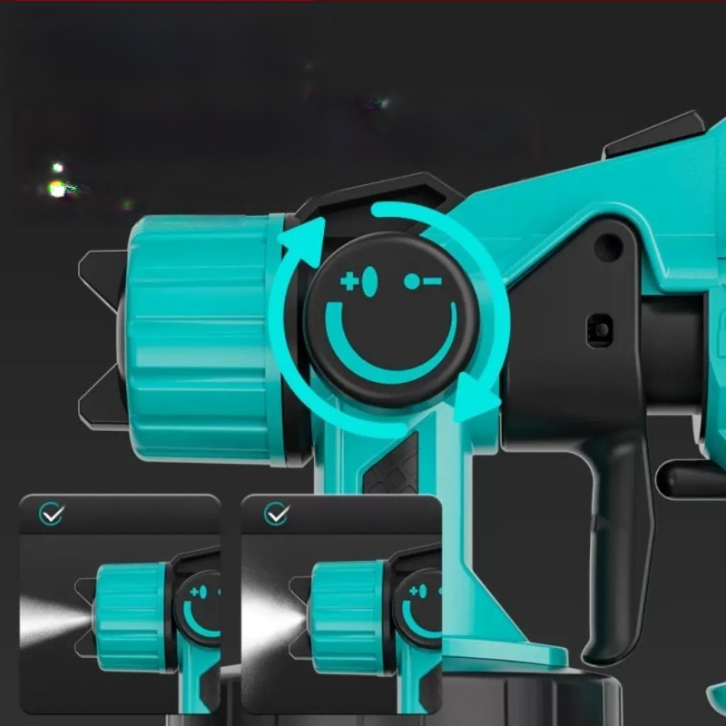 Donkin електрически спрей-пистолет за домашна употреба – презареждаща литиева батерия, All-in-One зарядно, за боядисване