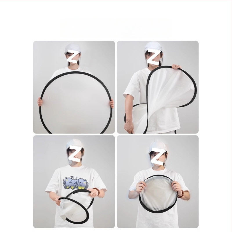 Портативен сгъваем панел за мека светлина за фотография — магнезиева сплав, дифузионен панел, студийна скоба