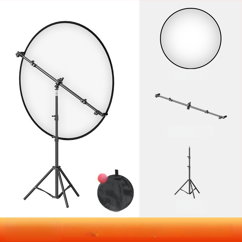 Портативен сгъваем панел за мека светлина за фотография — магнезиева сплав, дифузионен панел, студийна скоба