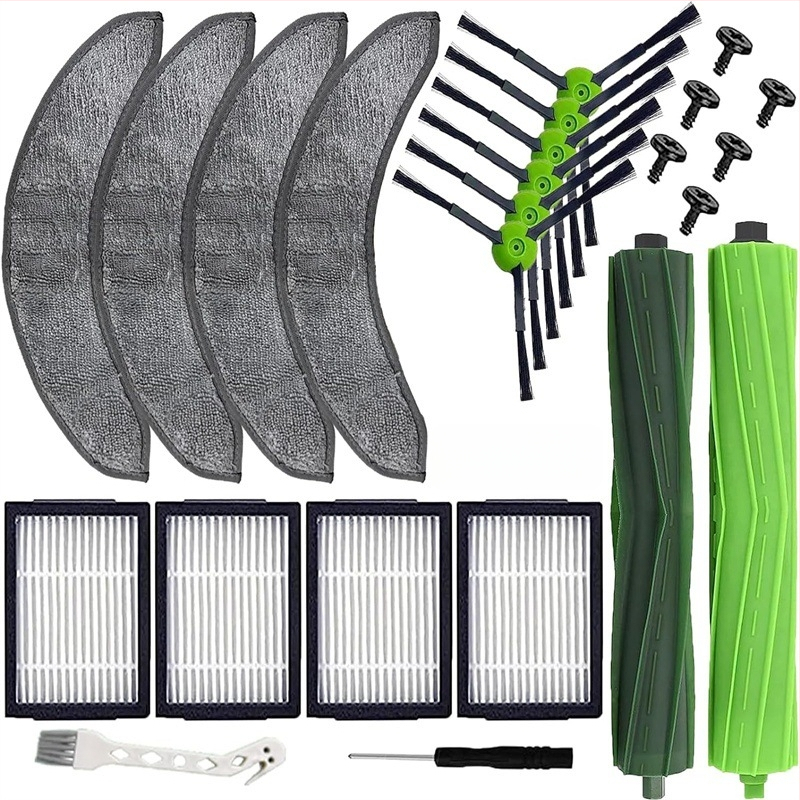 Комплект странични четки за iRobot Combo J7/J7+/J9+/10MAX (домашна употреба, автоматично управление, съвместим с J7/J7+/J9+/10MAX, обхват 51–100 м²)