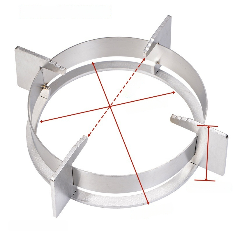Държач за тенджери за газова печка - нехлъзгаща се поставка, аксесоар за държане на съдове, модел: Gas stove pot holder