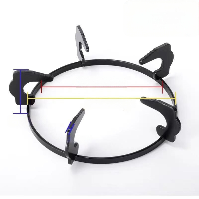 Кръгла поставка за газова печка, универсална, нехлъзгаща се, държач за млековарка