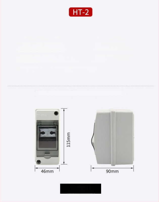 Rui Hang огнеупорна водоустойчива пластмасова разпределителна кутия за EV зареждане, повърхностно монтирана