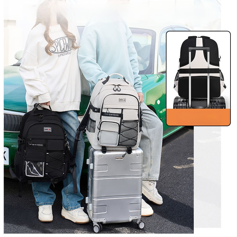 Ученическа раница със защита на гръбначния стълб, голям капацитет, Oxford плат, дишаща, ергономичен гръб