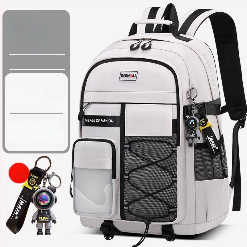 Ученическа раница със защита на гръбначния стълб, голям капацитет, Oxford плат, дишаща, ергономичен гръб