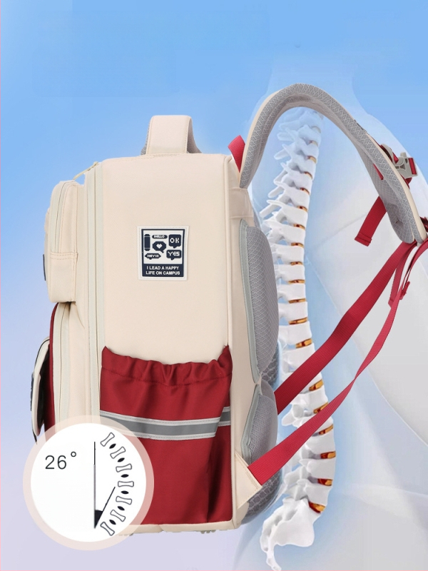 Ученическа раница унисекс – лека, намалява натоварването, голям капацитет, водоустойчива, презрамки с въздушна подложка