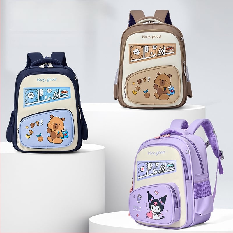 Детска раница от Oxford плат с въздушни презрамки, защита на гръбнака, ултра лека, дишаща и с геометричен принт