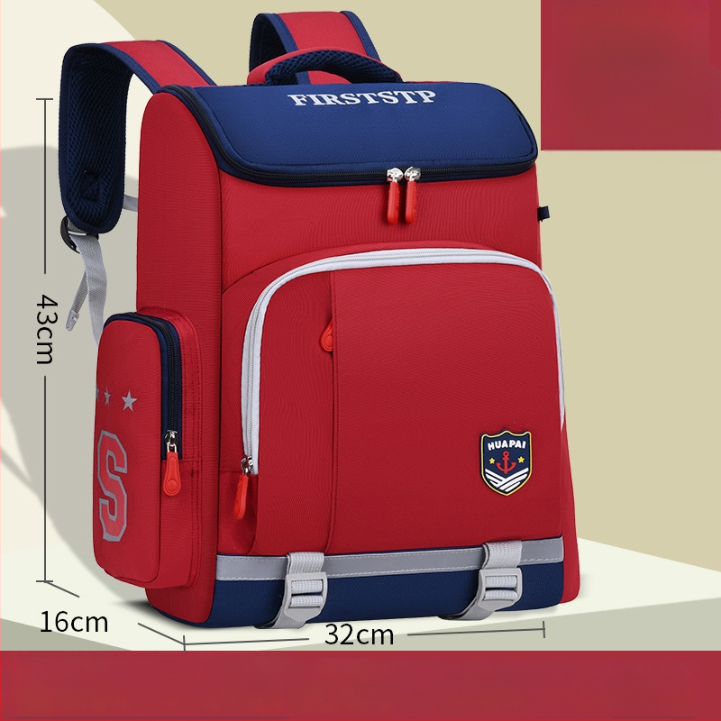 Унисекс ученическа раница за начално училище, Oxford плат, дишаща, водоустойчива, презрамки с въздушна подложка