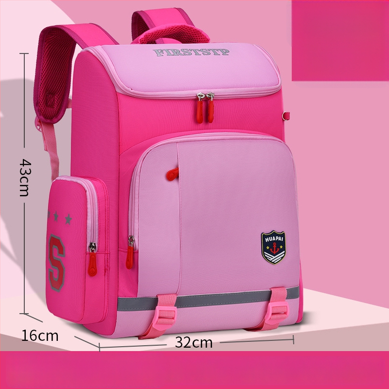 Унисекс ученическа раница за начално училище, Oxford плат, дишаща, водоустойчива, презрамки с въздушна подложка