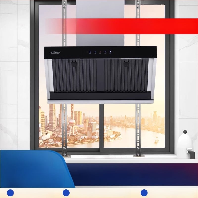 Неръждаема стомана – закачалка за кухненски абсорбатор, универсална стенна закачалка, монтаж чрез пробиване, 2 кг