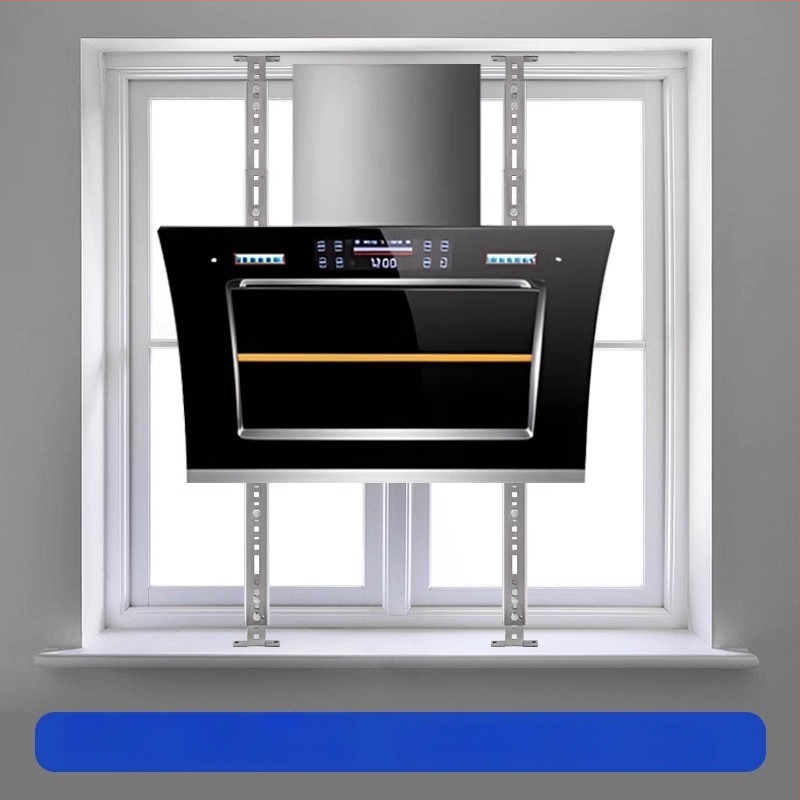 Неръждаема стомана – закачалка за кухненски абсорбатор, универсална стенна закачалка, монтаж чрез пробиване, 2 кг