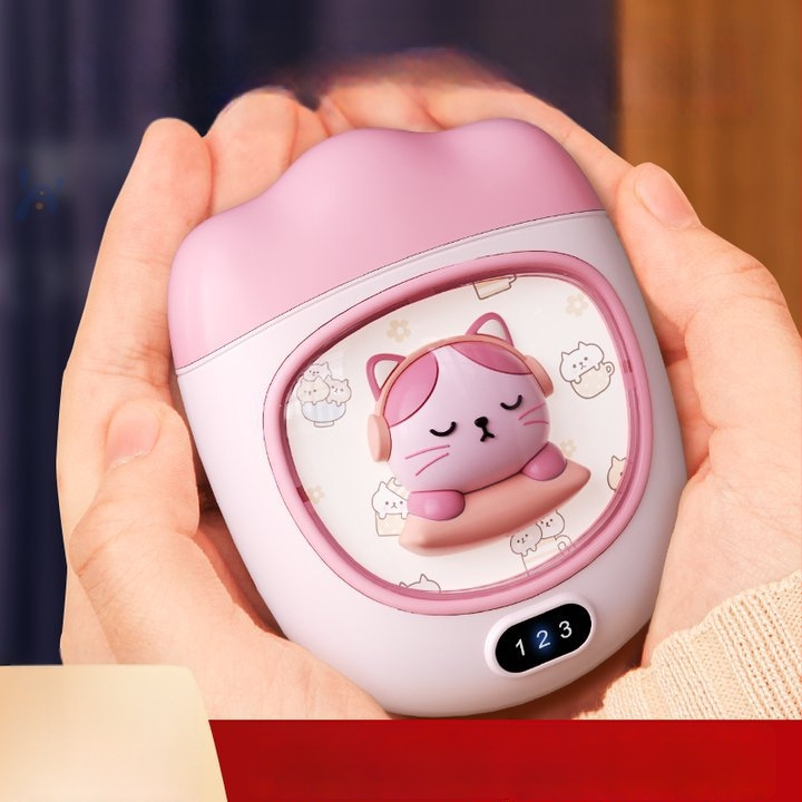 Încălzitor pentru mâini cu alimentare USB, 5W, baterie încorporată 1000–1200 mAh, disipare a căldurii prin placă de aluminiu