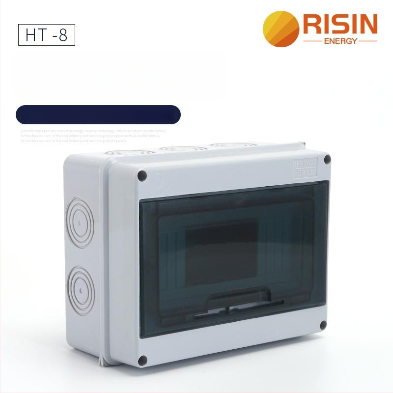 Външна IP65 кутия за разпределение на прекъсвачи за 2–24 вериги, 125A, монтаж по релса, ABS пламеноустойчив корпус