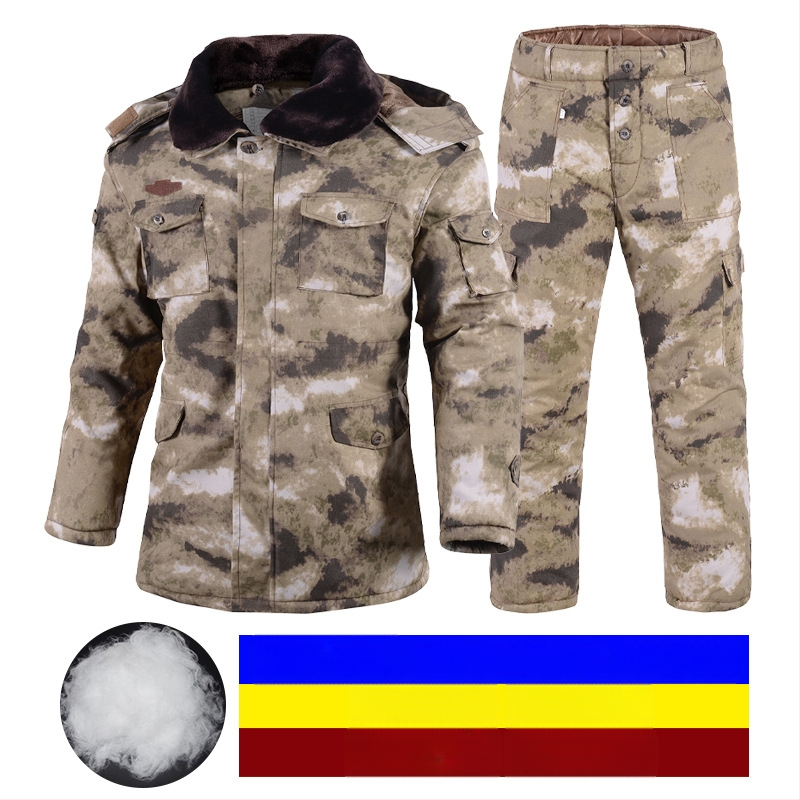 Военен мъжки зимен палто, камуфлажен дизайн, водоустойчиво, памучно подплатено, за външни условия