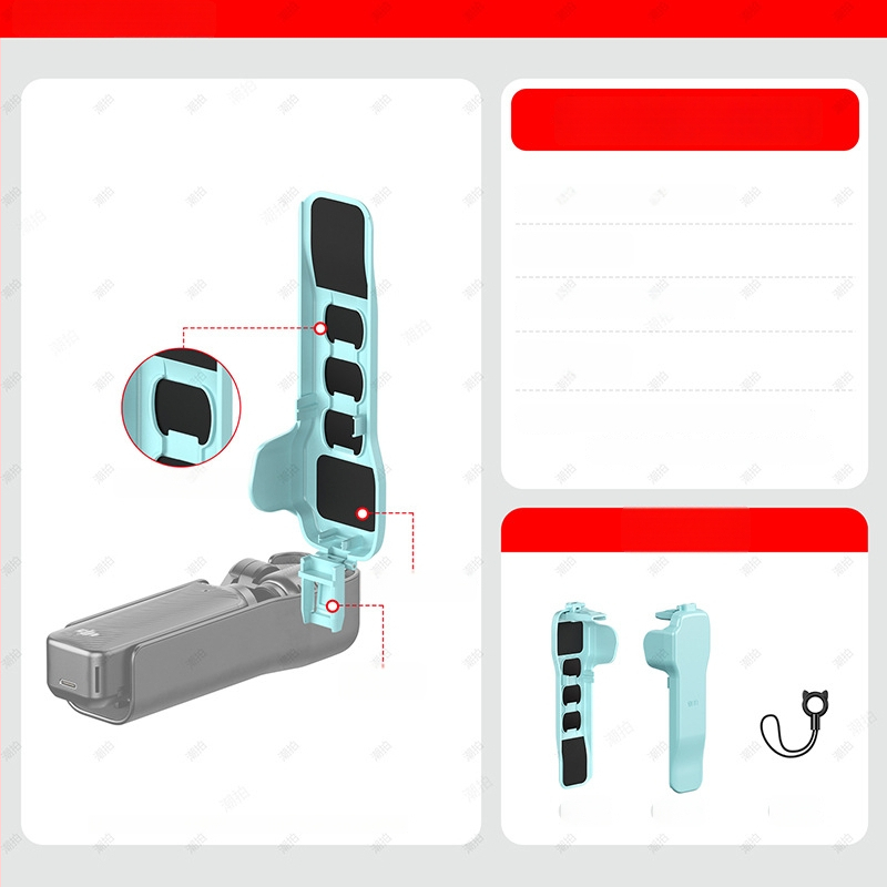 DJI Pocket 3 – горен капак калъф със протектор за екран, удароустойчив, против натиск и съхранение на филтри