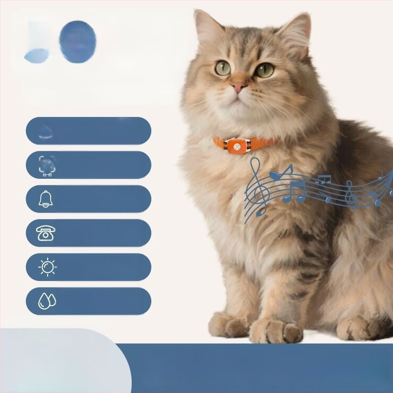 GPS локатор за домашни любимци — водоустойчива каишка за кучета и котки, проследяване при загуба, Android и iOS съвместим