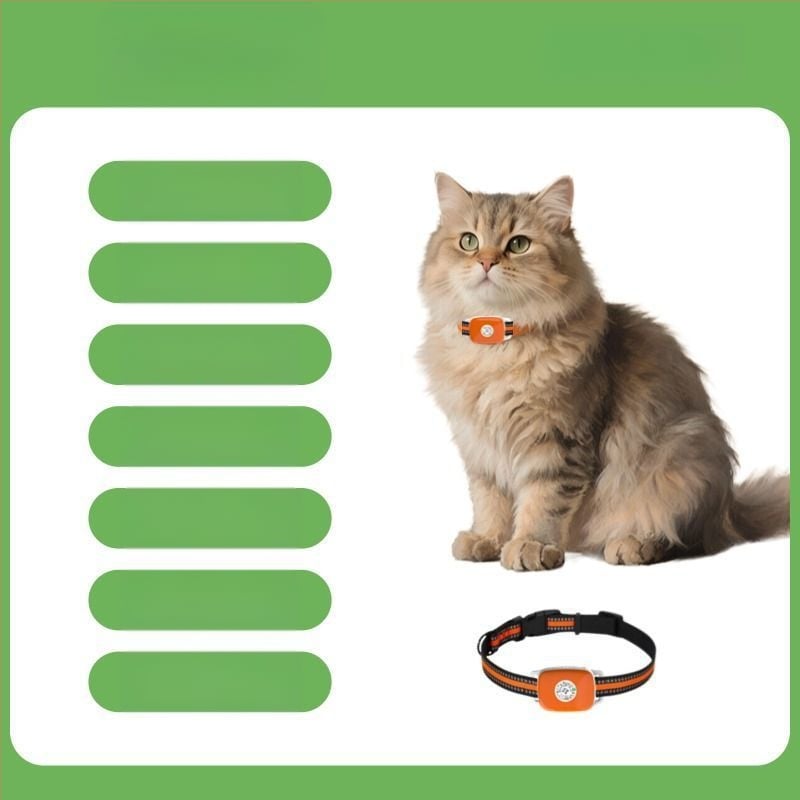 GPS локатор за домашни любимци — водоустойчива каишка за кучета и котки, проследяване при загуба, Android и iOS съвместим