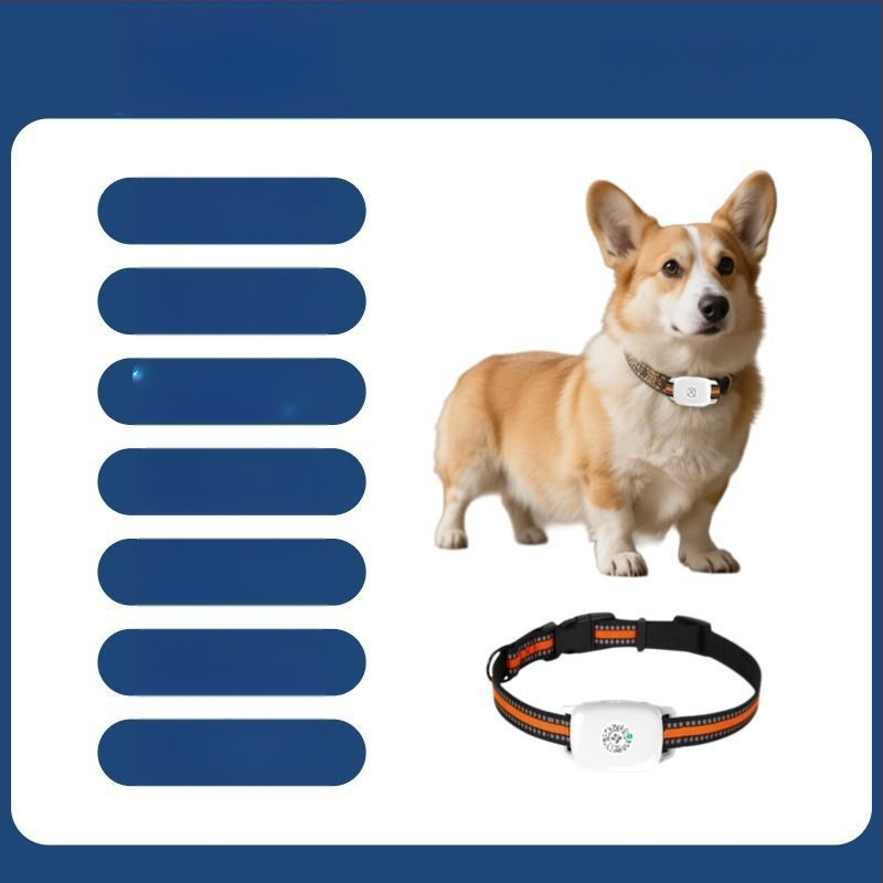 GPS локатор за домашни любимци — водоустойчива каишка за кучета и котки, проследяване при загуба, Android и iOS съвместим
