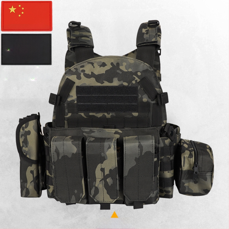 Детска камуфлажна тактическа бронежилетка с ниво 3, дишаща и износоустойчива за използване навън