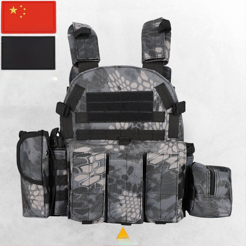Детска камуфлажна тактическа бронежилетка с ниво 3, дишаща и износоустойчива за използване навън