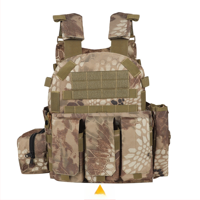 Детска камуфлажна тактическа бронежилетка с ниво 3, дишаща и износоустойчива за използване навън
