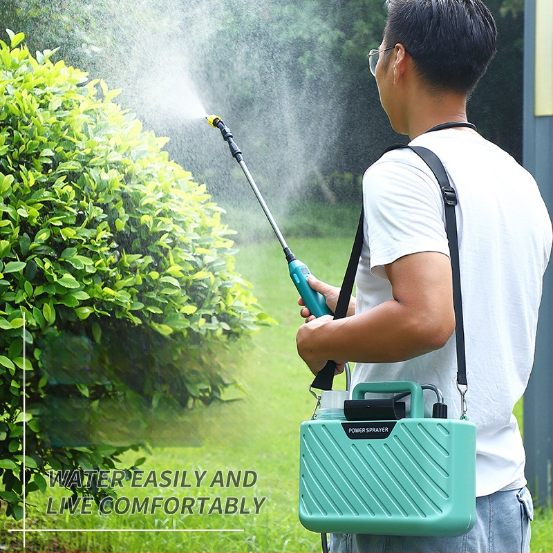 Електрическа пръскачка с атомизиращ накрайник, пластмасов корпус – Krish, за озеленяване, домашно градинарство и селскостопански нужди