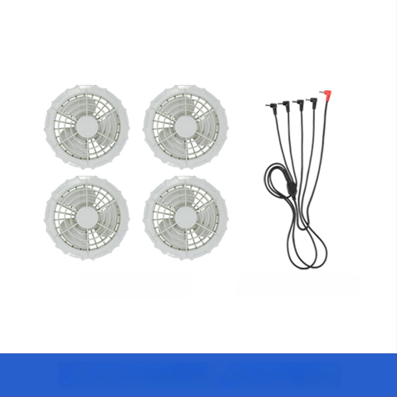 Palton de lucru masculin de vară cu patru ventilatoare pentru răcire, protecție reflectivă solară, 100% poliester