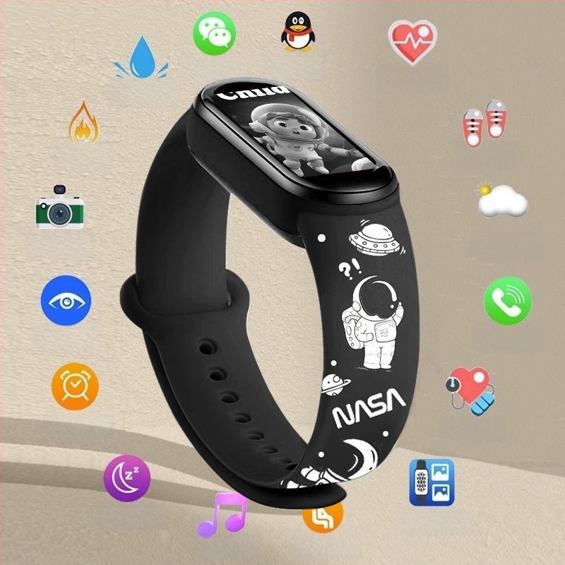 M8 pametni narukvica: brojanje koraka, otkucaji srca, krvni tlak, SpO2 i praćenje sna; Bluetooth s Android kompatibilnošću; silikonska narukvica; do 7 dana trajanja baterije; dnevna vodootpornost