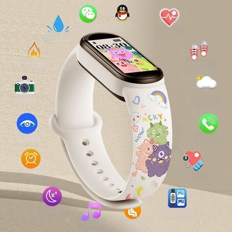 M8 pametni narukvica: brojanje koraka, otkucaji srca, krvni tlak, SpO2 i praćenje sna; Bluetooth s Android kompatibilnošću; silikonska narukvica; do 7 dana trajanja baterije; dnevna vodootpornost