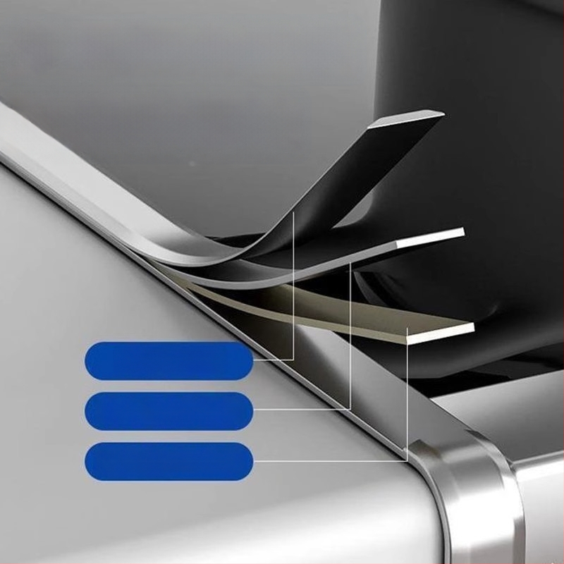 Алуминиева лента за кант с вградена инсталация, интегриран клип за пролука между плот и печка, уплътнение за ръба на кухненския плот, Universal марка, Universal тип