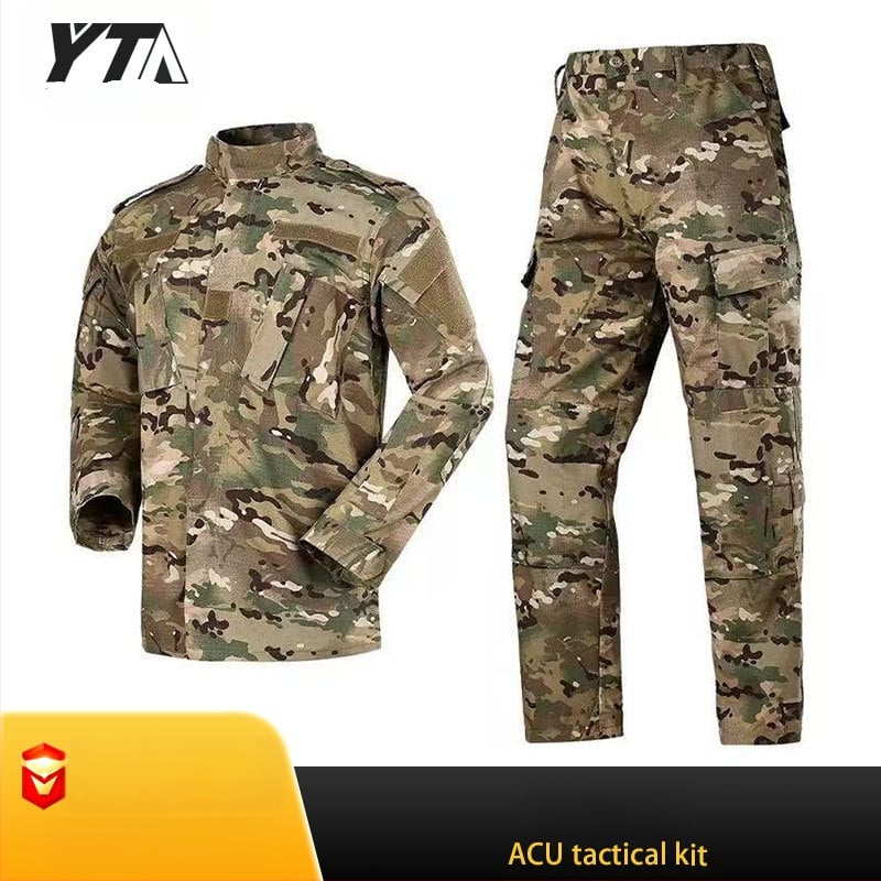 ACU второ поколение тренировъчен костюм с камуфлаж, унисекс за възрастни – дишаща памучно-смесена материя, износоустойчива, камуфлажен модел