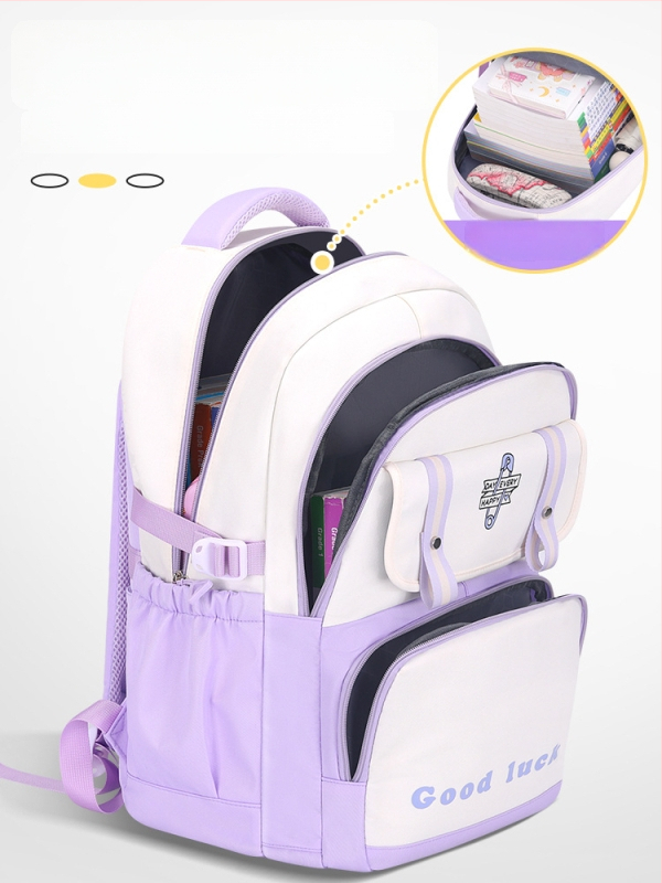 Rucsac pentru școala primară, PU material, ultraușor, reducere de încărcare și protecția coloanei, capacitate mare, stil modern