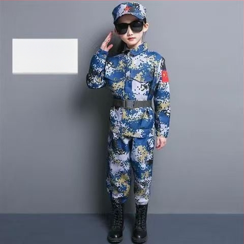 Детски камуфлажен костюм за военно обучение и сценични изпълнения, унисекс, за всички сезони