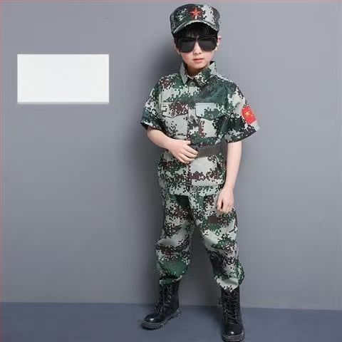 Детски камуфлажен костюм за военно обучение и сценични изпълнения, унисекс, за всички сезони