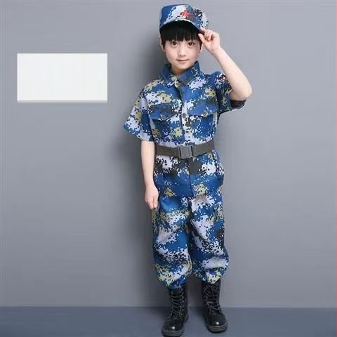 Детски камуфлажен костюм за военно обучение и сценични изпълнения, унисекс, за всички сезони