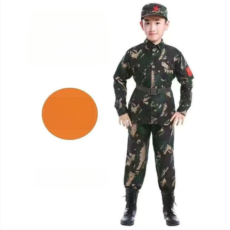 Детски камуфлажен костюм за военно обучение и сценични изпълнения, унисекс, за всички сезони