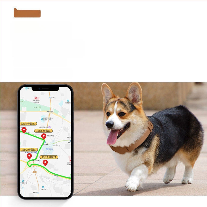 AirTag защитен калъф за домашни любимци, кожен, за носене около врата, анти-изгубване/анти-надраскване/анти-износване