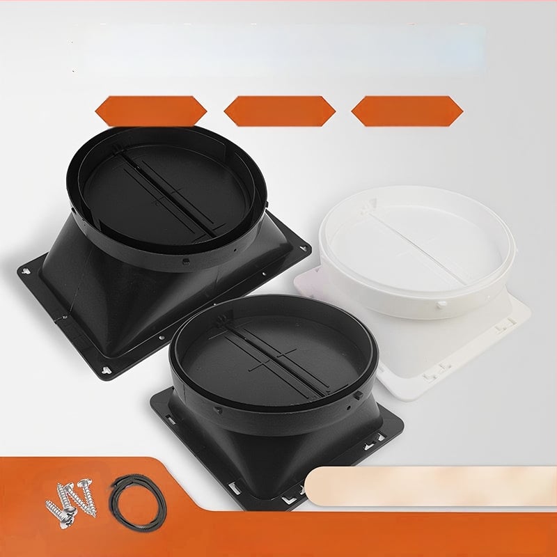 Аксесоари за кухненски аспиратор — въздушен изход с удебелена обратна клапа, ръчен монтаж, модел Въздушен изход, код YCF